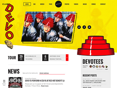 Club Devo band website devo music