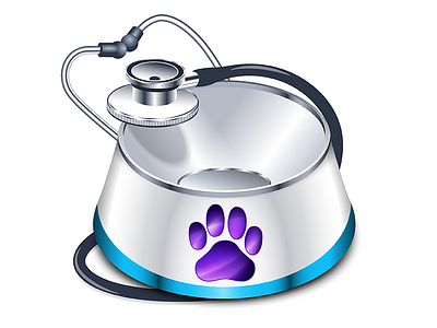 Pet Logger app icon bowl dog mac icon paw pet stethoscope