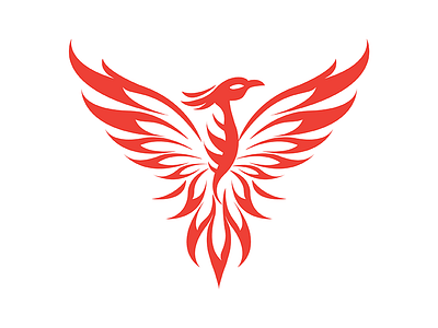 Phoenix Red bird burn fire mythology phoenix red wings