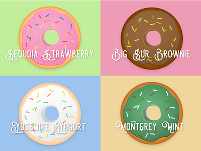 California Donuts california donuts illustration