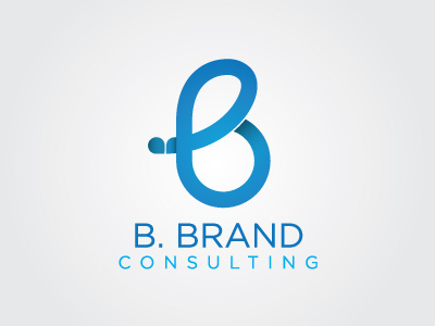 B Brand Consulting Concept b blue brand branding consulting identity logo marketing media