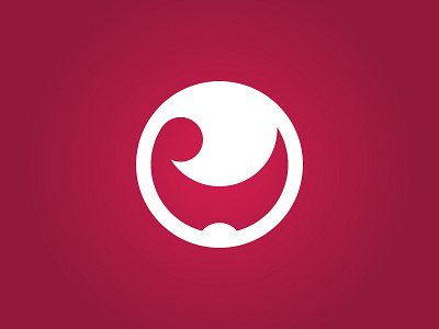 Logo Icon Final circle design icon illustration logo mark personal red white