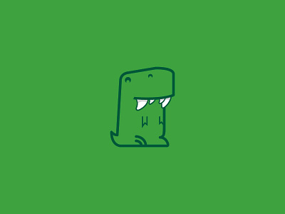 Nimble Games Logo design dinosaur flat games green icon illustration logo mark nimble simple trex