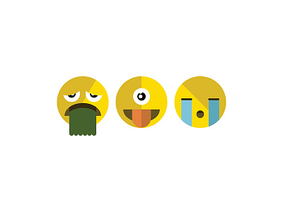 Emoji avatar barf design emoji emoticon face icon illustration smiles smiley