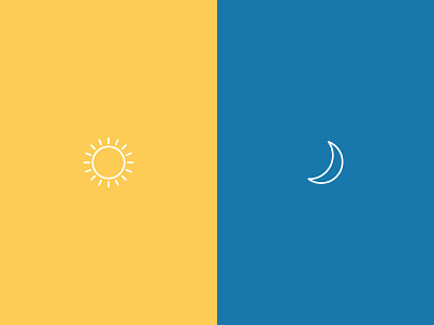 Night and Day blue day design icon illustration logo mark moon night orange sun vector