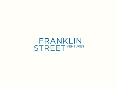 Franklin Street Ventures Comp design franklin gotham icon illustration logo mark philadelphia serif simple slab