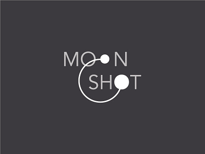 Moonshot Logo Comp design gray grey icon illustration logo mark moon night sun vector white