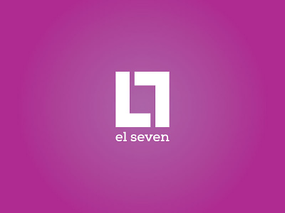 El Seven Logo Comp clothing design icon illustration letters mark media vector word