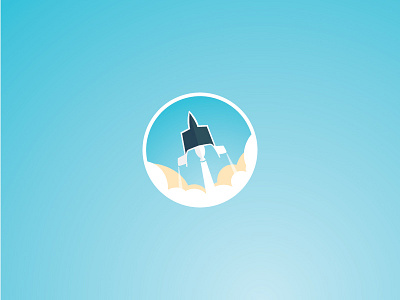 Virgin Rocket Icon design icon illustration mark rocket space vector virgin