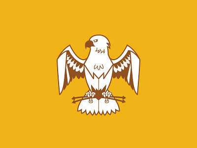 Eagle Crest Center angry animal crest design eagle icon illustration mark vector white