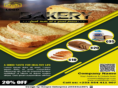 Bakery Flyer Design branding graphic design