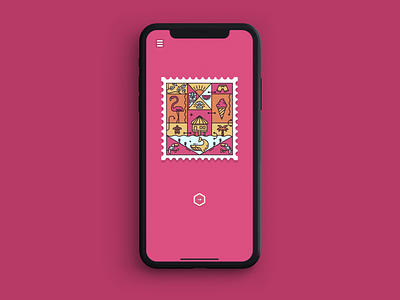 Memory Stamps - now available for pre-order! android animation app app store flamingo game game art game asset game design google play illustration ios memory puzzle stamp stamps tropical ui