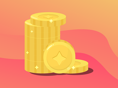 Coins for an upcoming mobile game.