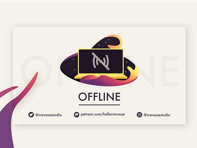 Offline Video Player Banner for Twitch