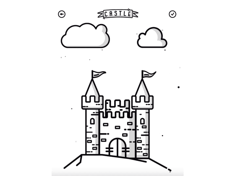 Cessabit: the Stress Relief Game - Work in Progress animation android ios app store game design game art outline indie game game castle