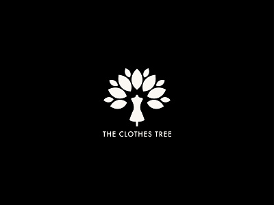 The Clothes Tree Logo boutique branding clothes consignment fashion futura logo rebrand the clothes tree tree women