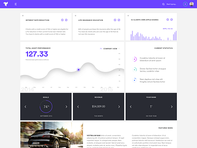 Financial Management Dashboard admin dashboard idea booth jonathan speh material design ui web