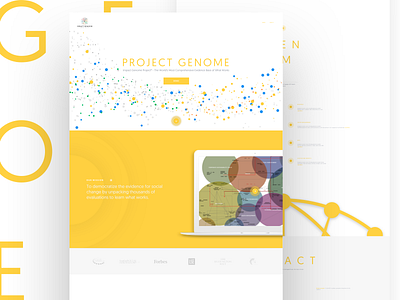 Impact Genome analytics application clean ui web yellow