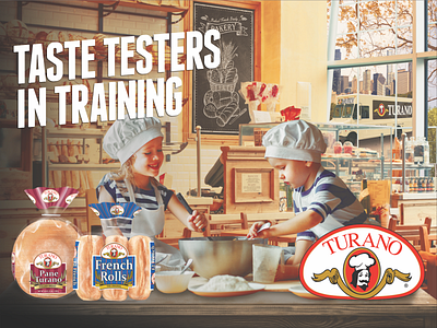 Turano Baking Co. Taste Testers In Training Billboard Campaign advertisement billboard design branding idea booth outdoor advertising print design