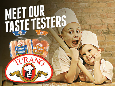 Turano Baking Co. Meet our Taste Testers Billboard Campaign advertisement agency billboard billboard design branding design idea booth print ads print design