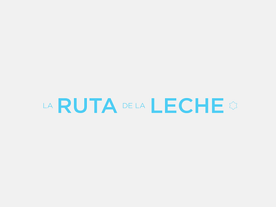 La Ruta de la Leche branding