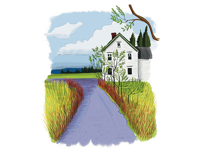 Farm House Illustration freelance illustrator illustration
