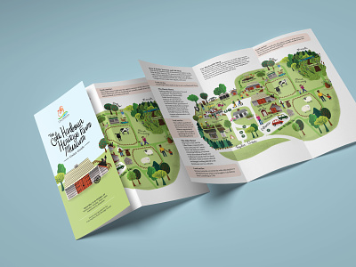 Illustrated Map and Brochure Layout