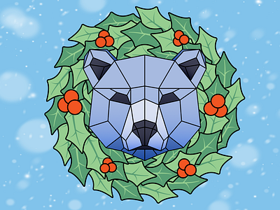 SolBear Winter Logo! branding design graphic design illustration logo vector