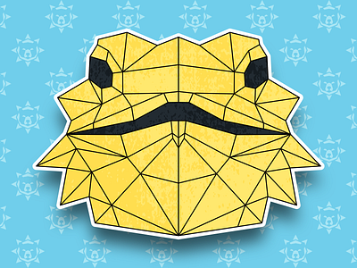 Geometric Sticker Set: Bearded Dragon