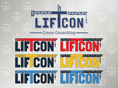 LiftCon: Crane Consulting Company Logo branding design graphic design illustration logo vector