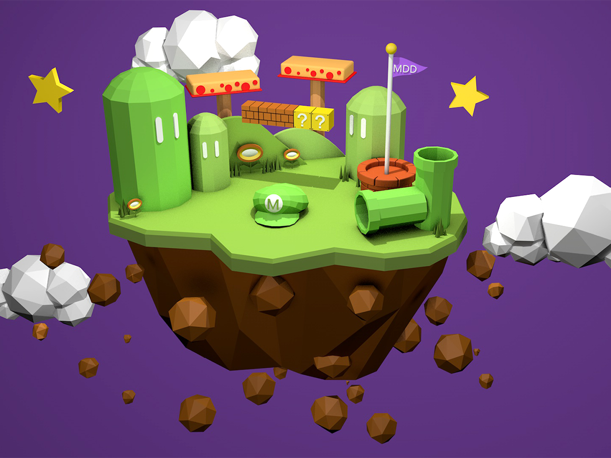 Mario Island - Inspiration by 杨柳 on Dribbble