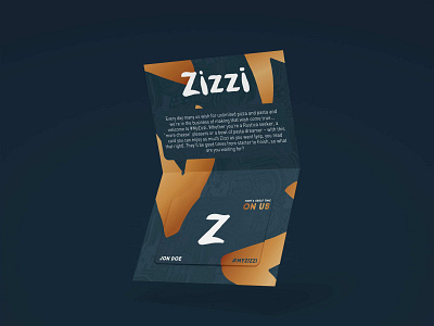 Zizzi (On Us Card) Product Design branding design graphic design logo vector