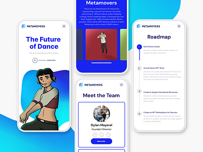 Metamovers Mobile - NFT Website