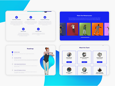 Metmovers Desktop Design - NFT Website app branding design ui ux