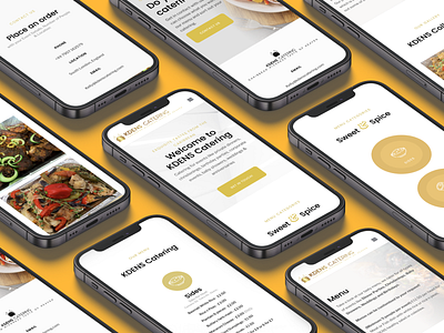 Mobile App Design - Catering Website