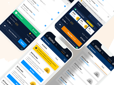 Mobile App Design - Free Bets Flow