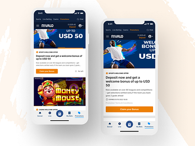 Mobile App Design - Promotions Page