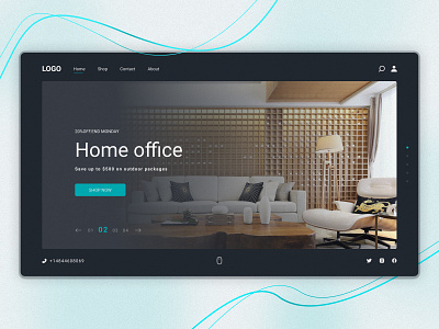 Home Office Store Website 🔥 app design e commerce figma home office shop ui website