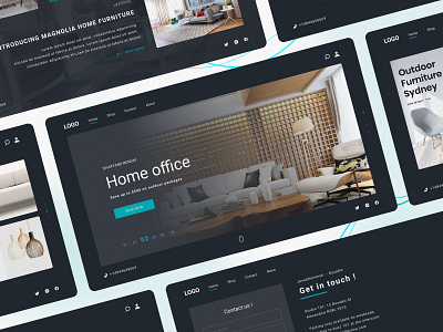 Home Office Store Website 🔥 design e commerce figma home office minimal store ui website