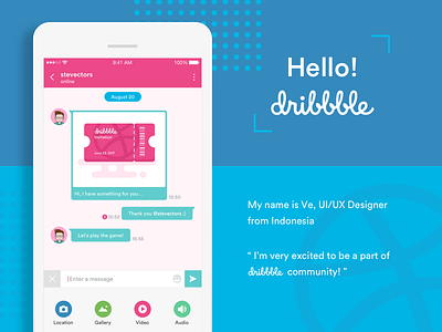 Dribbble First Shot