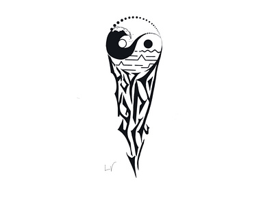Tidal Yin Yang app design graphic design illustration logo