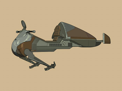 Count Dooku Speeder count dooku illustration speeder star wars