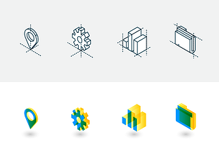 Icons - before and after by Chris Inclenrock on Dribbble