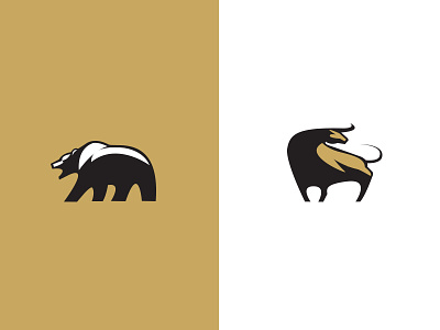 Bulls & Bears animal bear bull finance gold icon