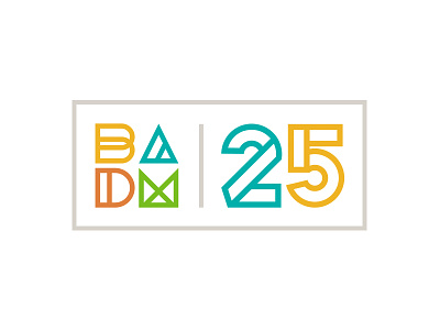 Bay Area Discovery Museum Logo - 25th Anniversary lockup bay area blocks brand children color discovery kids logo museum
