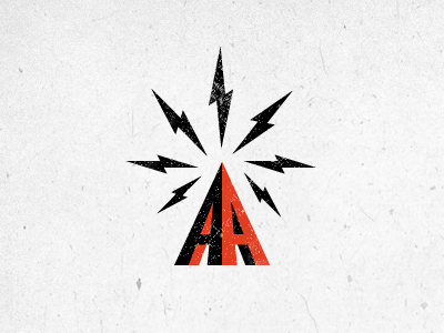 Antenna a antenna concept letter lightning logo logo design radio simple