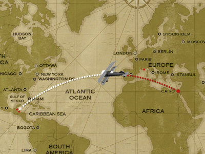 Travel Planner airplane animation map travel website