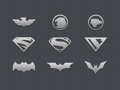 Superhero logo icon set - Part 3