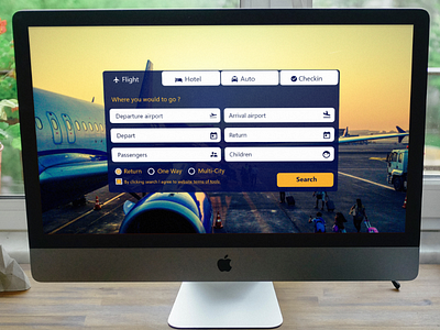 Daily UI #05 -  Web Booking Travel "Free download"