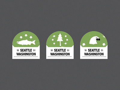 Seattle Patch Set crests icons patches seattle